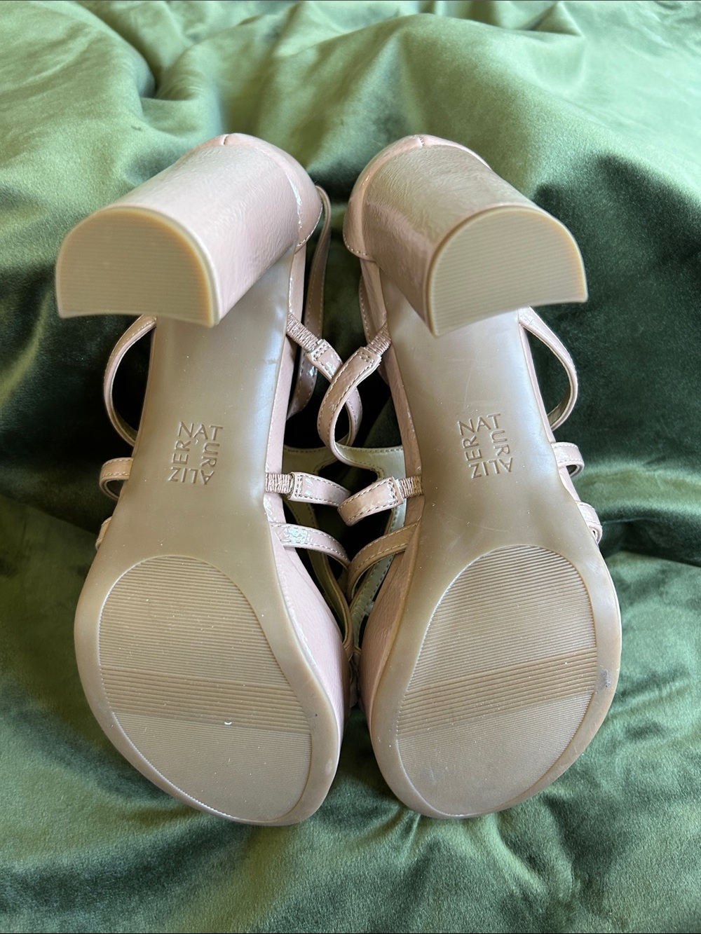 Naturalizer Beige Strappy Open-Toe Sandals - Picture 4 of 8